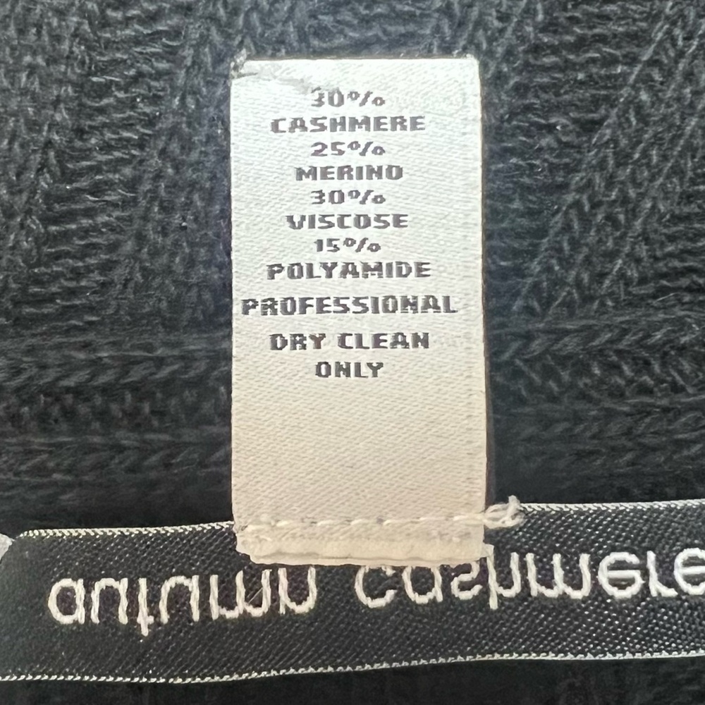 Autumn Cashmere Rib Drape in Ebony Black - Picture 7 of 7